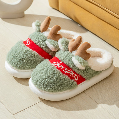 Non-slip Indoor Home Couple Cute Platform Slippers - Amazhona 