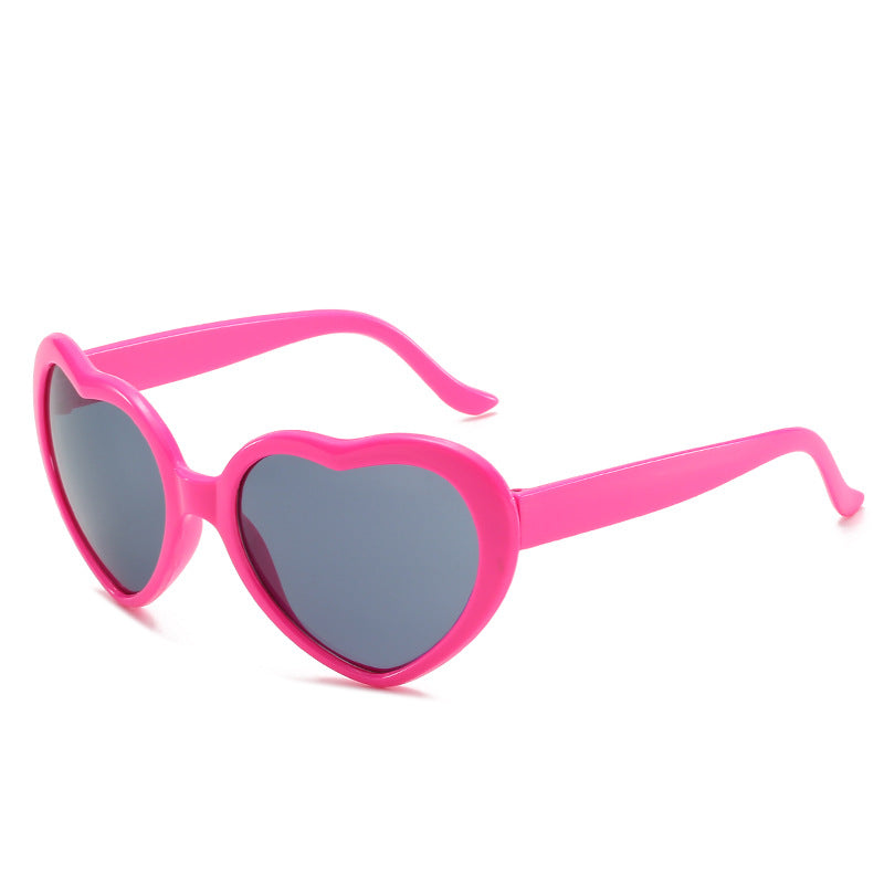 Women's Fashion Trend Heart-shaped Sunglasses - Amazhona 