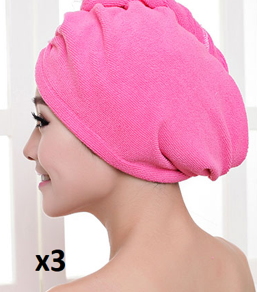 Women's Hair Dryer Cap, Absorbent Dry Hair Towel - Amazhona 