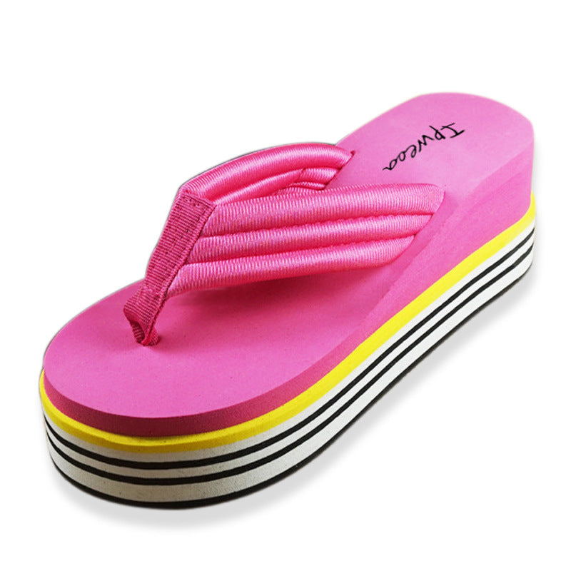 Thick bottom flip flops - Amazhona 