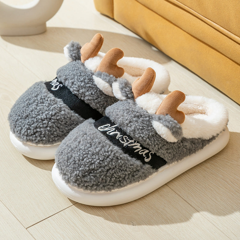 Non-slip Indoor Home Couple Cute Platform Slippers - Amazhona 