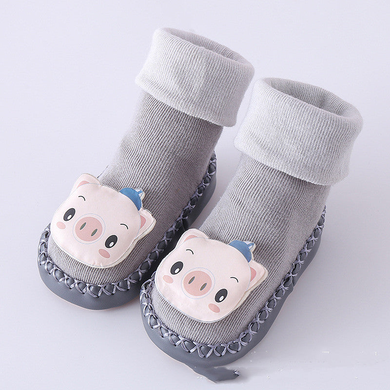 Toddler Indoor Shoes Socks Newborn Shoes Cotton Baby Socks - Amazhona 