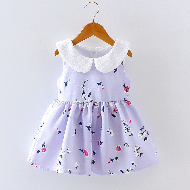 A children's summer 2021 on behalf of Korean girls a sleeveless dress baby princess dress baby clothing - Amazhona 