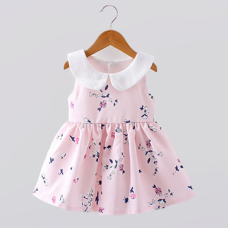 A children's summer 2021 on behalf of Korean girls a sleeveless dress baby princess dress baby clothing - Amazhona 