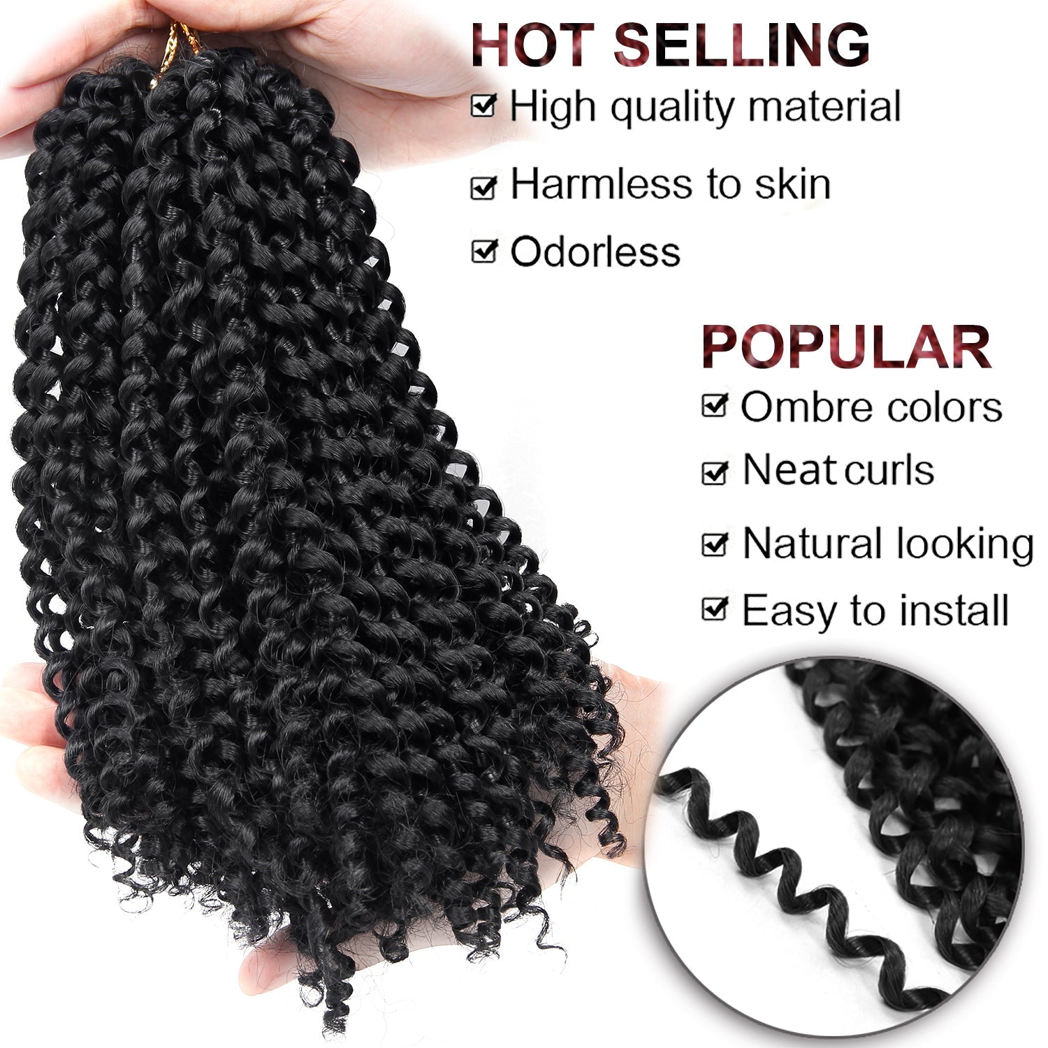 African hair extension crochet hair - Amazhona 