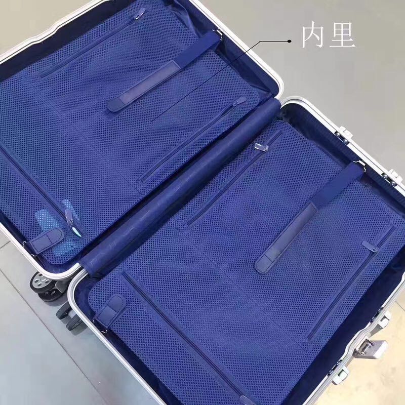 Aluminum, magnesium alloy fashion, aluminum frame, pull rod box, ladies' metal travel box, men's business case - Amazhona 