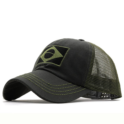 Army Camouflage Male Baseball Cap Men Embroidered Brazil Flag  Caps Outdoor Sports Tactical Dad Hat Casual Hunting Hats - Amazhona 