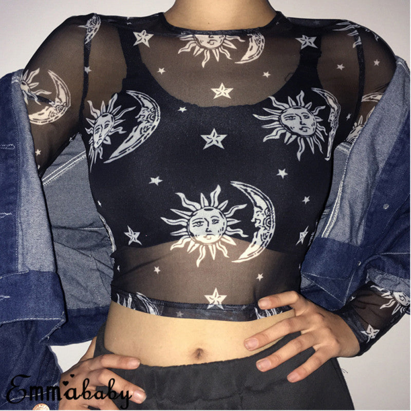 Astro Mesh Crop Top - Amazhona 