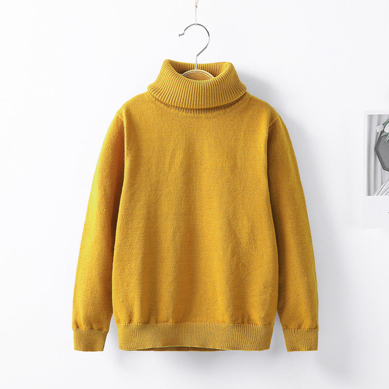 Autumn and winter high collar children's knitwear - Amazhona 