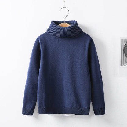 Autumn and winter high collar children's knitwear - Amazhona 