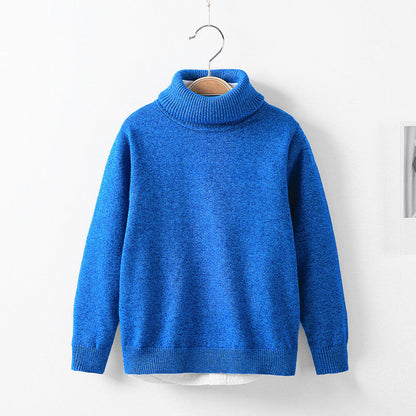 Autumn and winter high collar children's knitwear - Amazhona 