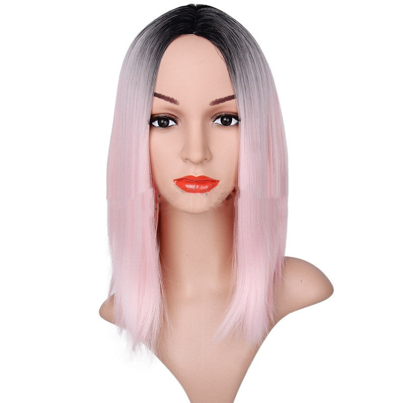 BOBO head gradient short straight hair hood - Amazhona 