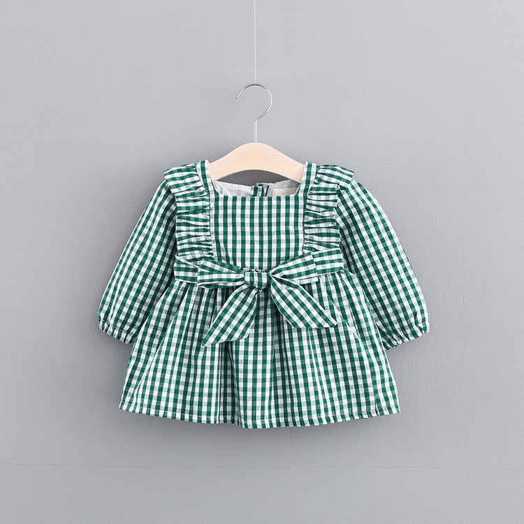 Baby Autumn Dress, Female Baby, Small Skirt, Girl Dress, Autumn Korean Children's Clothing, Free Sales Agent To Join E3060 - Amazhona 