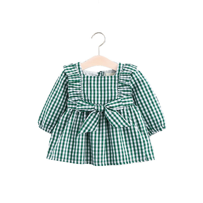 Baby Autumn Dress, Female Baby, Small Skirt, Girl Dress, Autumn Korean Children's Clothing, Free Sales Agent To Join E3060 - Amazhona 