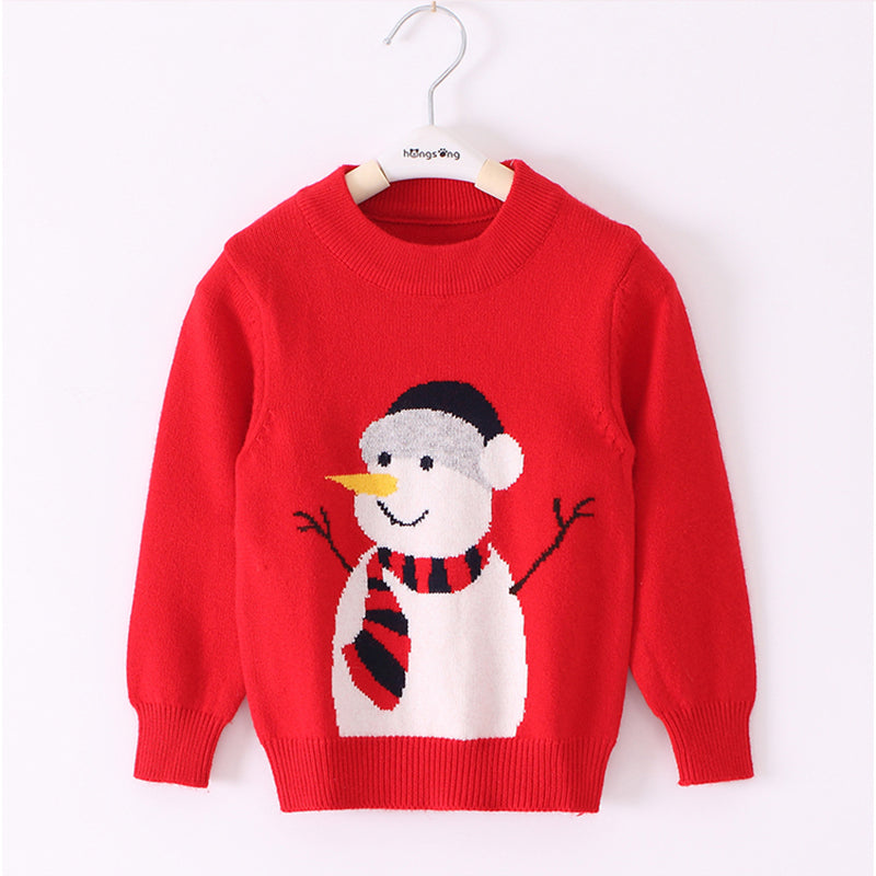 Baby Christmas knitted bottoming shirt - Amazhona 