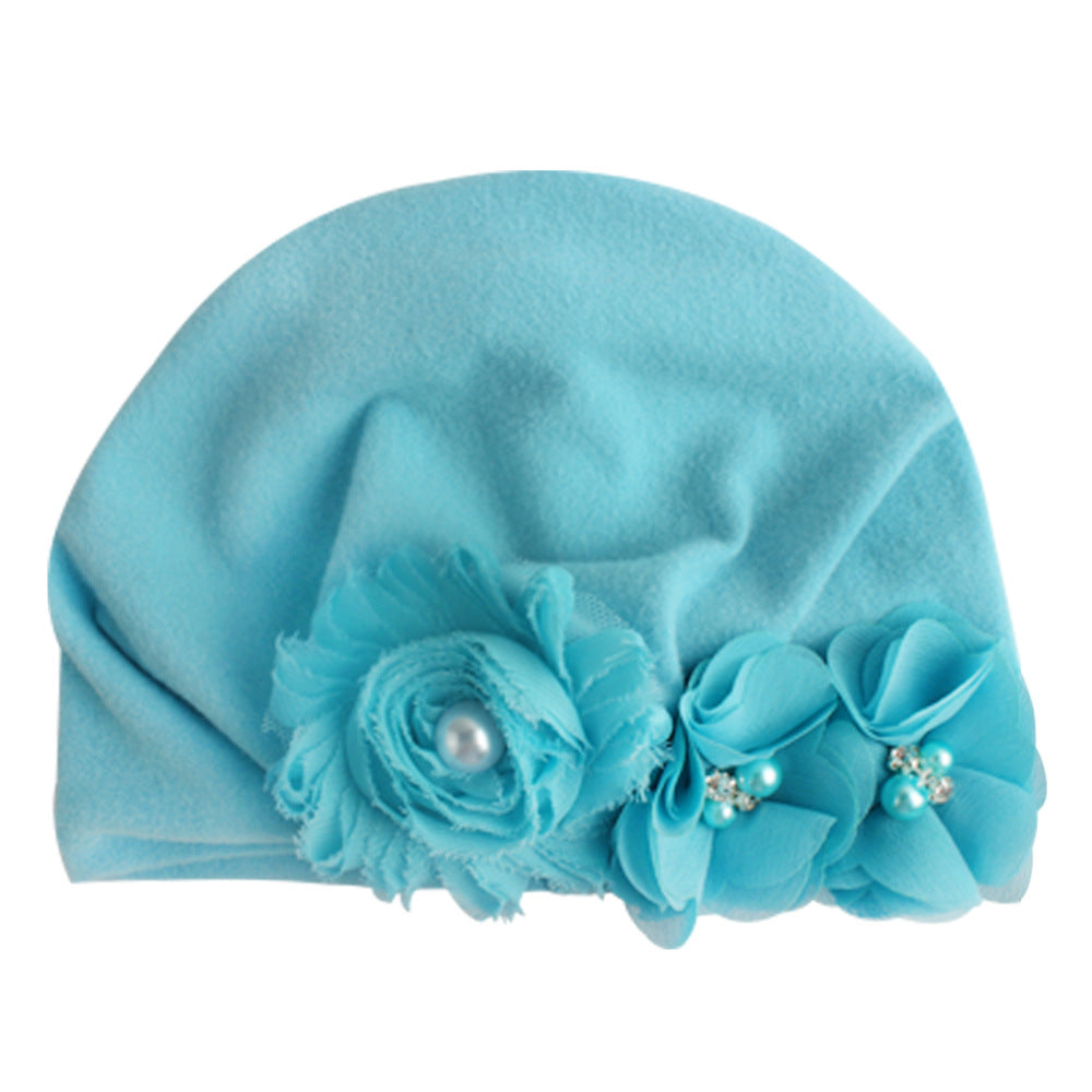 Baby Cotton Sun Flower Plus Four Flower Head Cap - Amazhona 