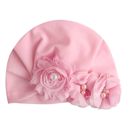 Baby Cotton Sun Flower Plus Four Flower Head Cap - Amazhona 