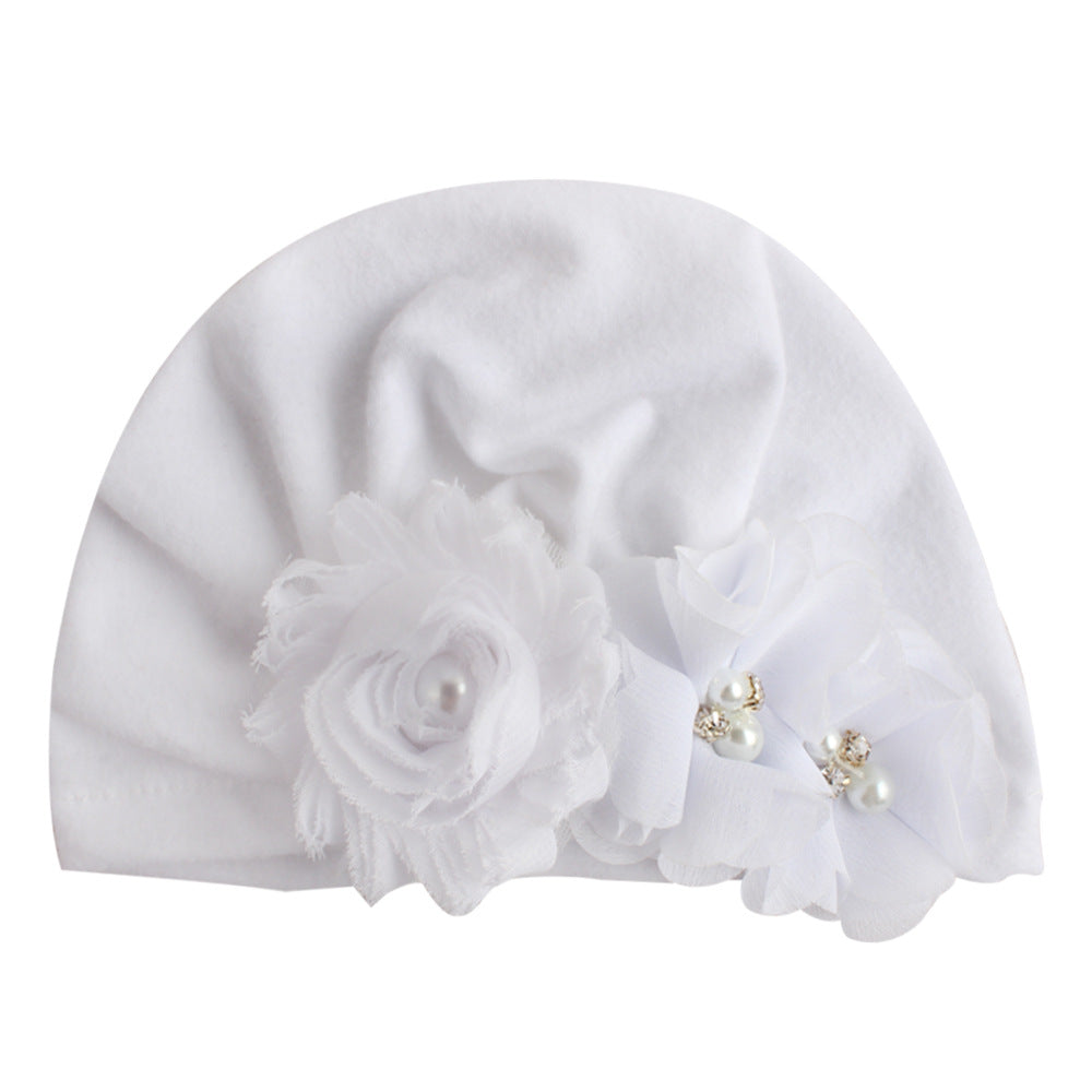 Baby Cotton Sun Flower Plus Four Flower Head Cap - Amazhona 