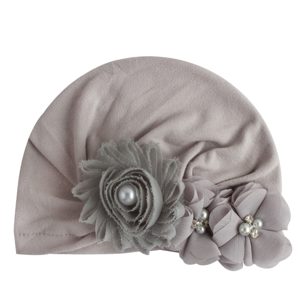 Baby Cotton Sun Flower Plus Four Flower Head Cap - Amazhona 