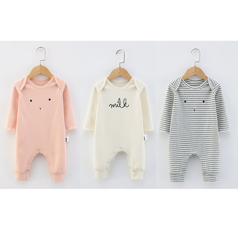 Baby Cotton Thickened Autumn And Winter Jumpsuit Baby Europe And America - Amazhona 