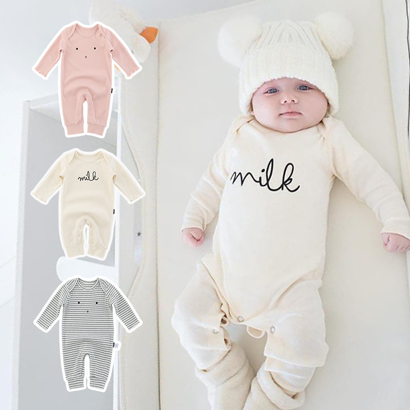 Baby Cotton Thickened Autumn And Winter Jumpsuit Baby Europe And America - Amazhona 