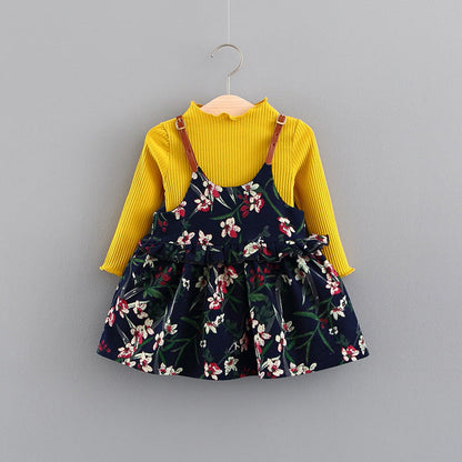 Baby Dress, Girl's Skirt, Autumn 1-2-3 Years Old Baby Clothes, Children's Clothing, A Piece Of E3087 - Amazhona 