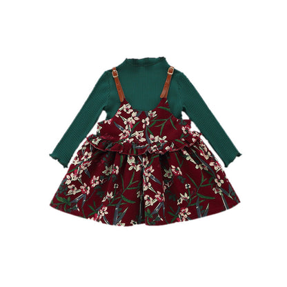 Baby Dress, Girl's Skirt, Autumn 1-2-3 Years Old Baby Clothes, Children's Clothing, A Piece Of E3087 - Amazhona 