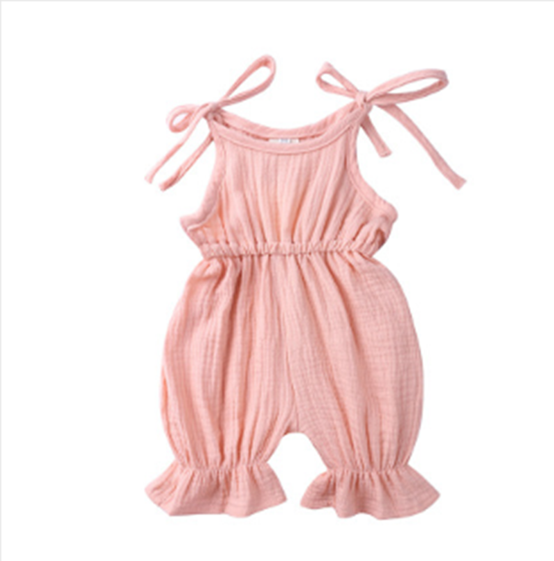 Baby Girl Clothes Romper Jumpsuit Halter Summer Outfit - Amazhona 