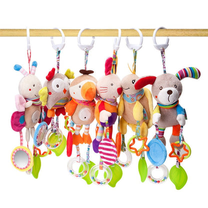 Baby Rattles Mobiles Educational Toys For Children Activity Spiral Crib Toddler Bed Bell Baby Playing Kids Stroller Hanging Doll - Amazhona 