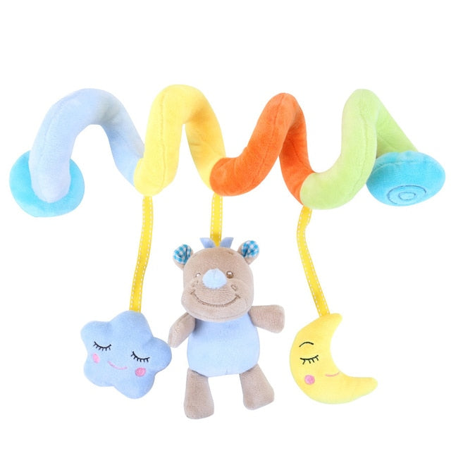 Baby Rattles Mobiles Educational Toys For Children Activity Spiral Crib Toddler Bed Bell Baby Playing Kids Stroller Hanging Doll - Amazhona 