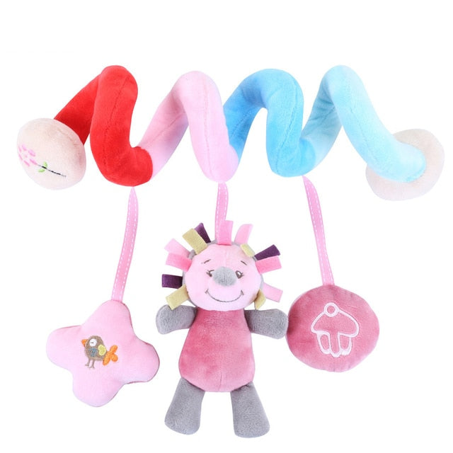 Baby Rattles Mobiles Educational Toys For Children Activity Spiral Crib Toddler Bed Bell Baby Playing Kids Stroller Hanging Doll - Amazhona 