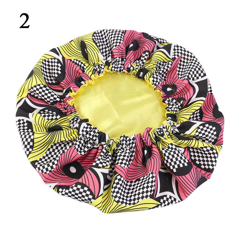 Baby Silky Satin Bonnet Sleep Cap Children Girl Night Turban Children Solid Headwear Cute Headwrap Hat Fashion Hair Wear - Amazhona 