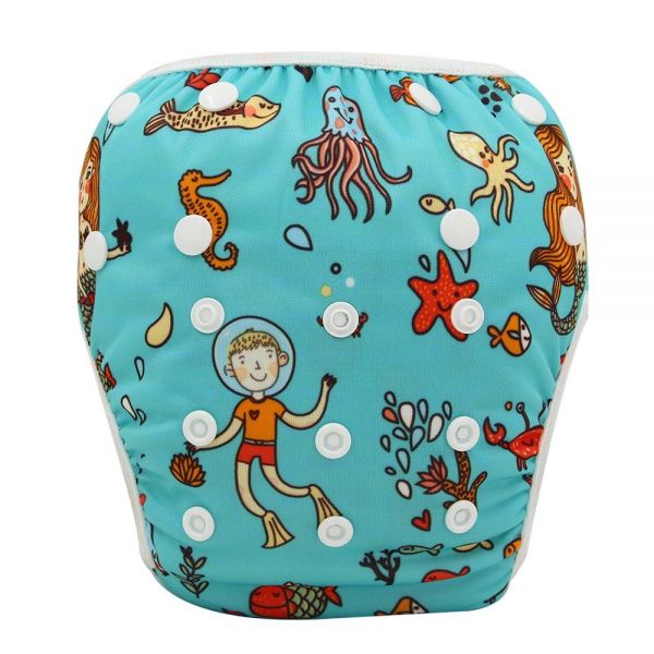 Baby Unisex Waterproof Adjustable Swim Diaper - Amazhona 