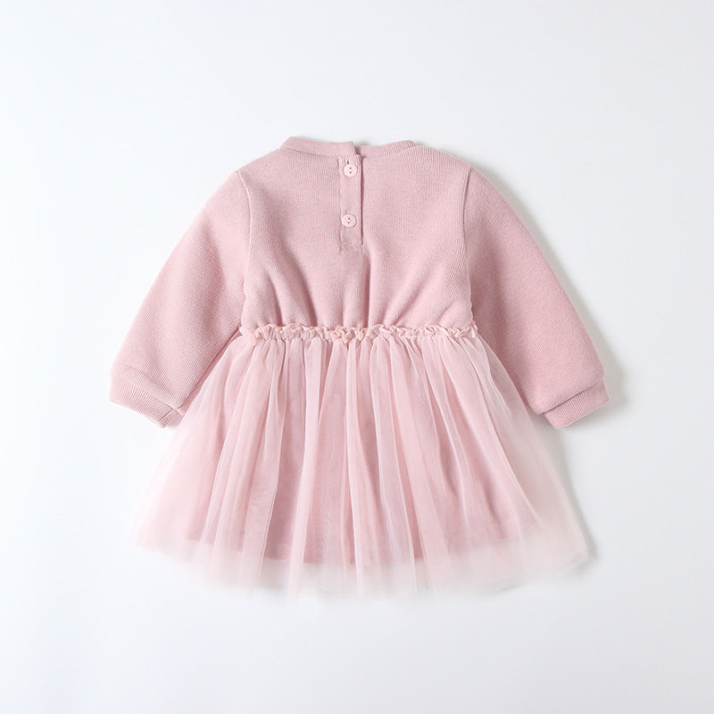 Baby girl plus velvet dress - Amazhona 