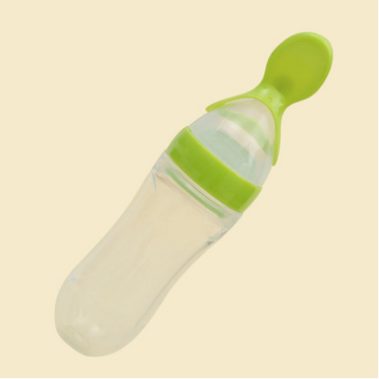 Baby silicone rice paste feeding spoon - Amazhona 