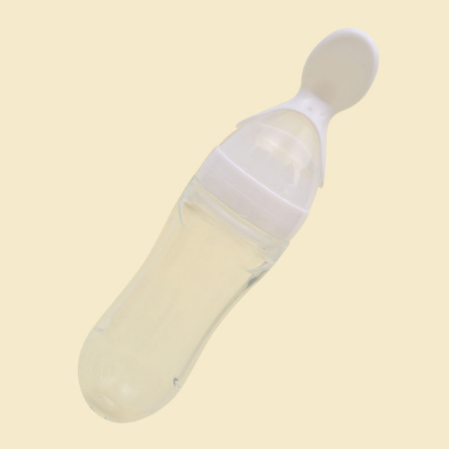 Baby silicone rice paste feeding spoon - Amazhona 