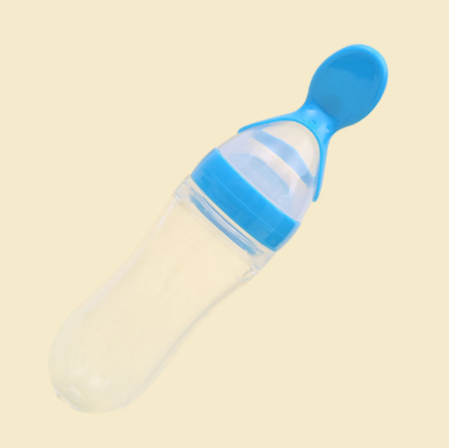 Baby silicone rice paste feeding spoon - Amazhona 