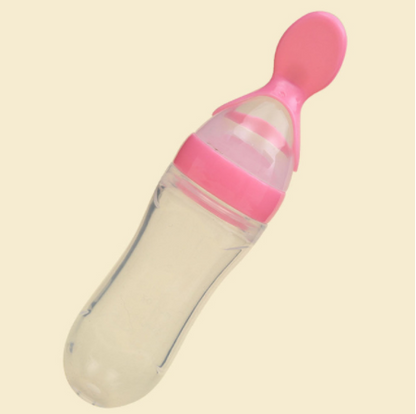 Baby silicone rice paste feeding spoon - Amazhona 