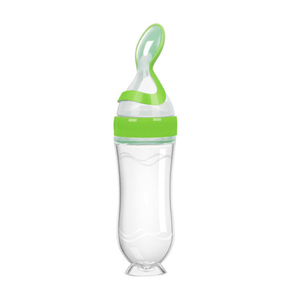 Baby silicone rice paste feeding spoon - Amazhona 