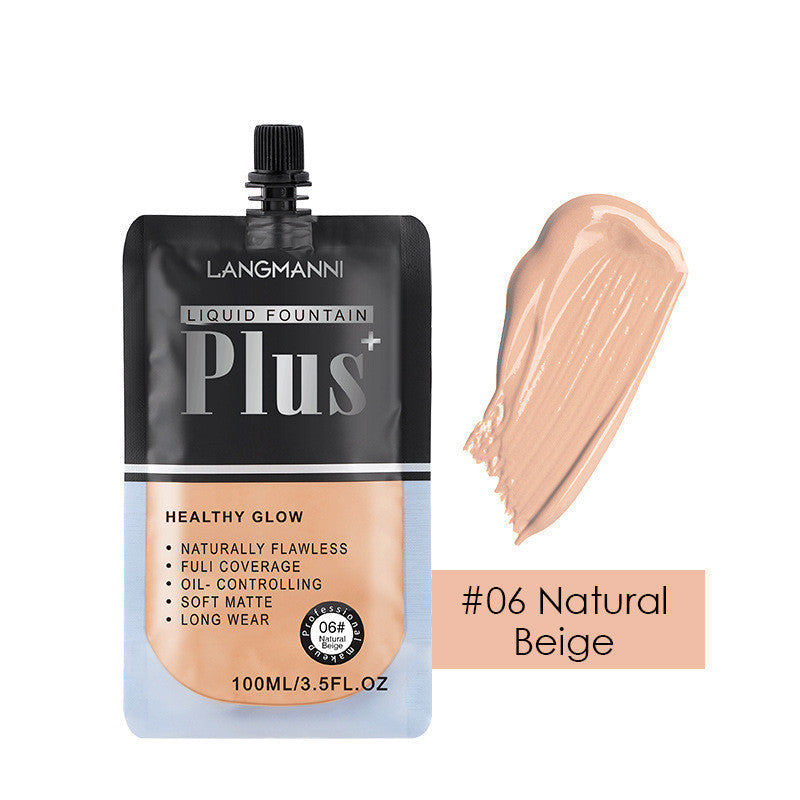 Bag Liquid Foundation Oil Control Long-lasting Concealer And Brightening - Amazhona 