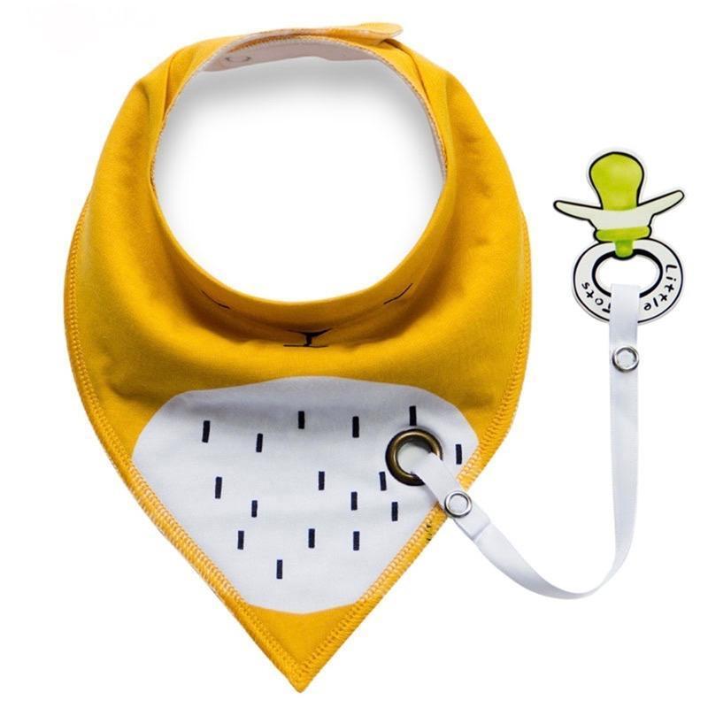 Bib with Pacifier Clip - Amazhona 