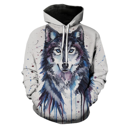 Blue Eyes Liger 3D Digital Printed Men's Hoodie - Amazhona 