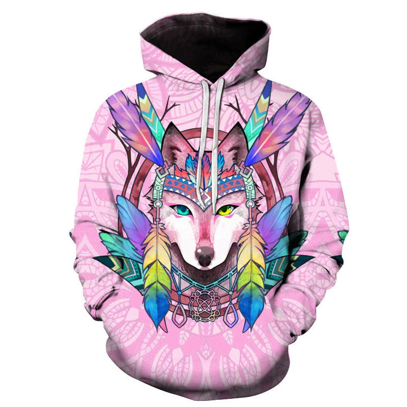 Blue Eyes Liger 3D Digital Printed Men's Hoodie - Amazhona 