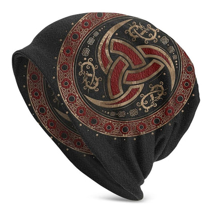 Bonnet Hats Vikings Ragnar Lothbrok Men Women's Knitting Hat Tree Of With Triquetra Winter Warm Cap Street Skullies Beanies Caps - Amazhona 