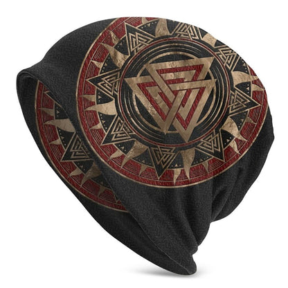 Bonnet Hats Vikings Ragnar Lothbrok Men Women's Knitting Hat Tree Of With Triquetra Winter Warm Cap Street Skullies Beanies Caps - Amazhona 