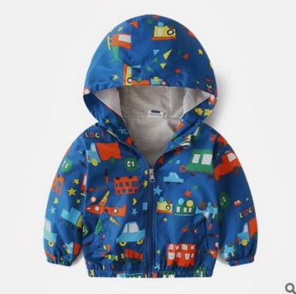 Boy jacket casual hooded jacket - Amazhona 