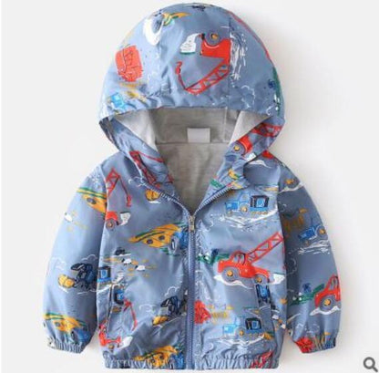 Boy jacket casual hooded jacket - Amazhona 