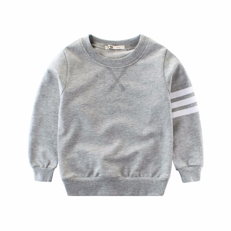 Boy's long sleeve round neck pullover - Amazhona 