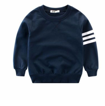 Boy's long sleeve round neck pullover - Amazhona 