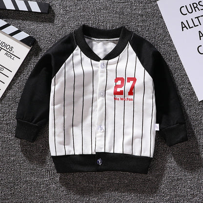 Boys And Girls Jackets Korean Baseball Uniforms Children's Babies Casual Western Style - Amazhona 